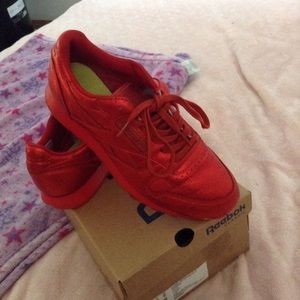 Red Metallic Reebok